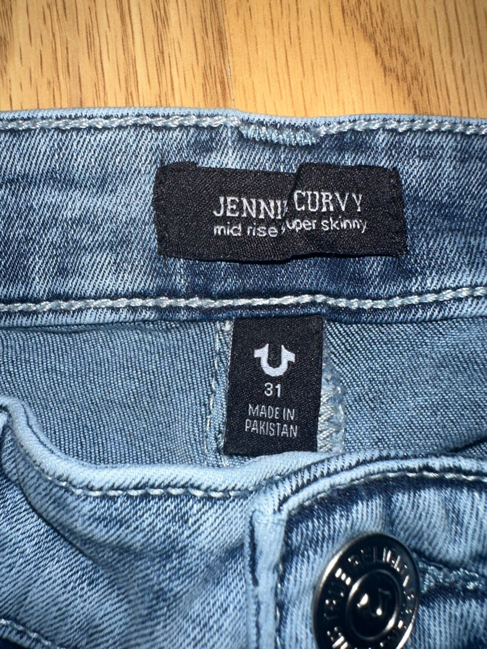 Women’s True Religion ‘Jennie Curvy’ Mid-Rise Super Skinny Denim Jeans - Size 31 - Picture 6 of 12